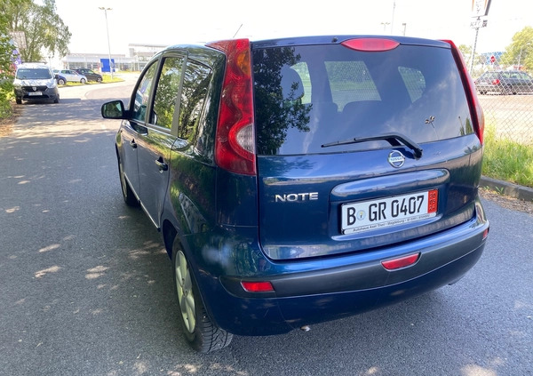 Nissan Note cena 11999 przebieg: 132500, rok produkcji 2006 z Obrzycko małe 466